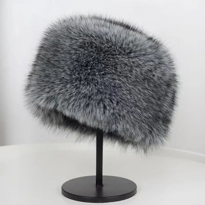 Winter Plush Fur Earflap Bucket Hat
