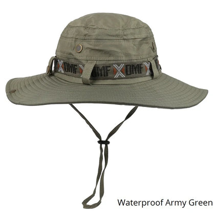 Waterproof Wide Brim Bucket Hat