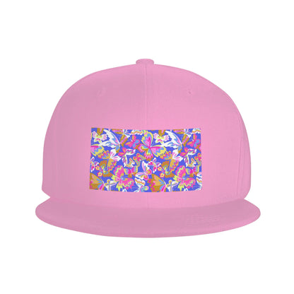 Colorful Butterfly Pattern Snapback Cap