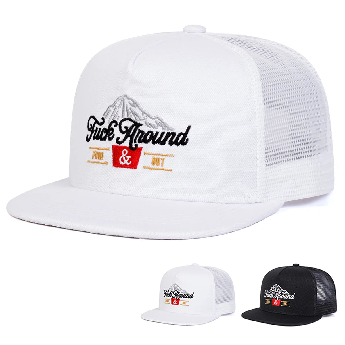 Unisex ANOUND Letter Embroidery Hip-hop Net Hats