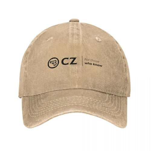 Ceska Zbrojovka Distressed Denim Baseball Cap