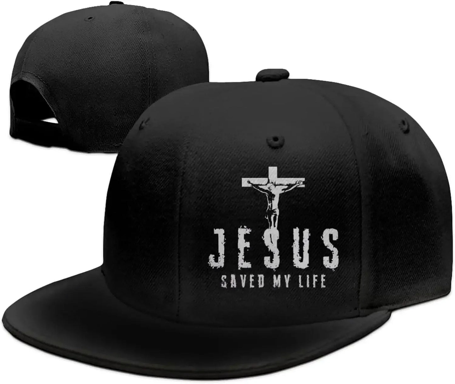 Jesus Saved My Life Cross Snapback Cap