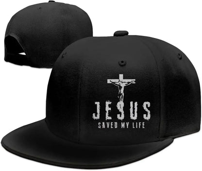 Jesus Saved My Life Cross Snapback Cap