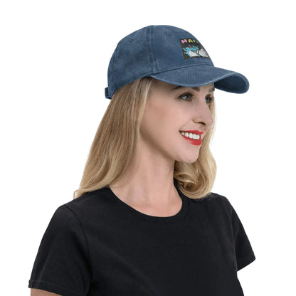 Bugcat Capoo Washed Denim Adjustable Baseball Cap