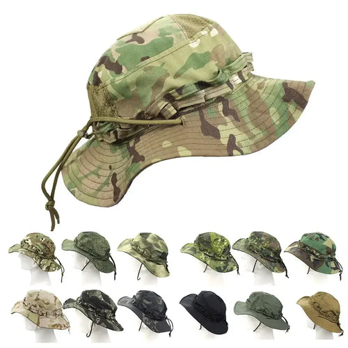 Tactical Camouflage Wide Brim Boonie Bucket Hat