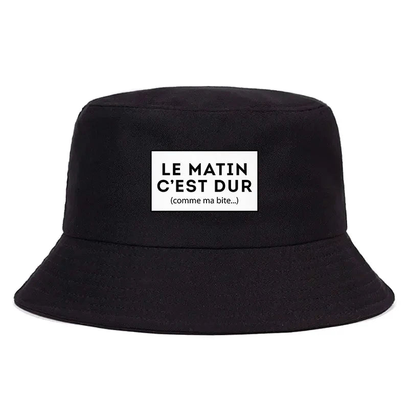 Funny French Quote Reversible Bucket Hat