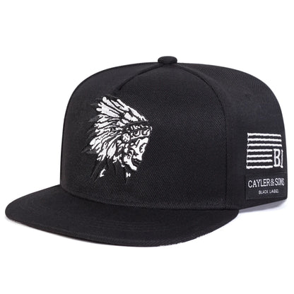 Unisex Personality Embroidery Hip-hop Net Hats