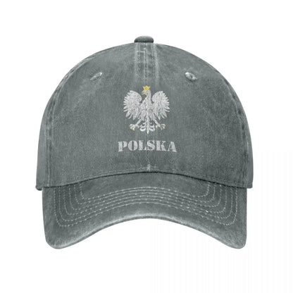 Vintage Poland Eagle Flag Baseball Cap