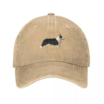 Cardigan Welsh Corgi Cotton Adjustable Baseball Cap