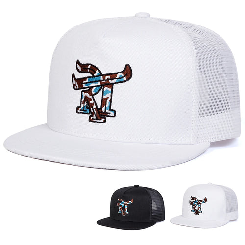 Unisex RT Letter Embroidery Hip-hop Net Hats