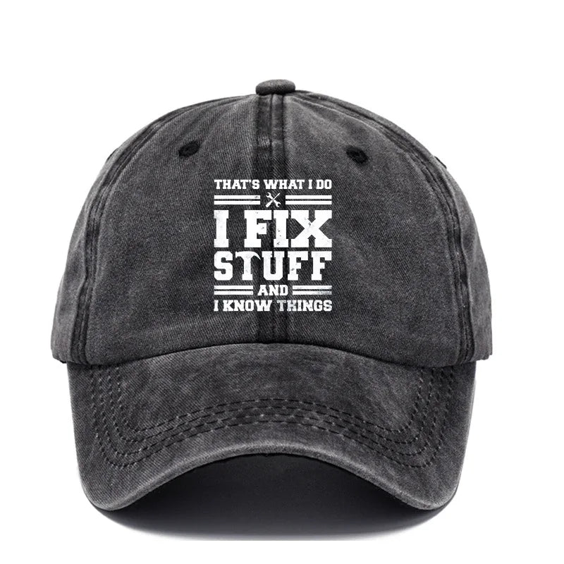 Washed Cotton Retro Dad Style Baseball Cap