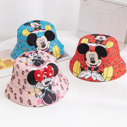 Childrens Mickey Minnie Cartoon Cute Bucket Hat