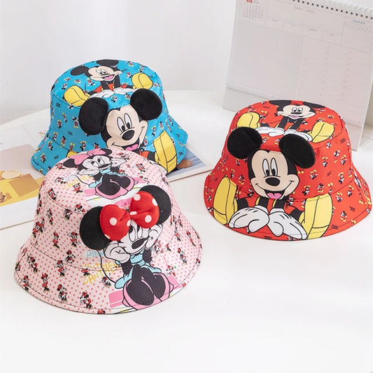 Childrens Mickey Minnie Cartoon Cute Bucket Hat