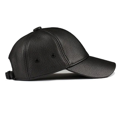 Leather Golf Hip Hop Snapback Cap