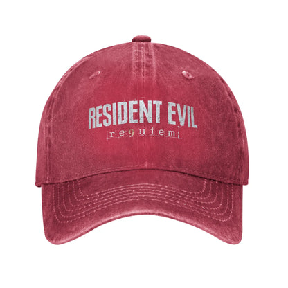 Resident Evil Requiem Logo Washed Snapback Baseball Cap