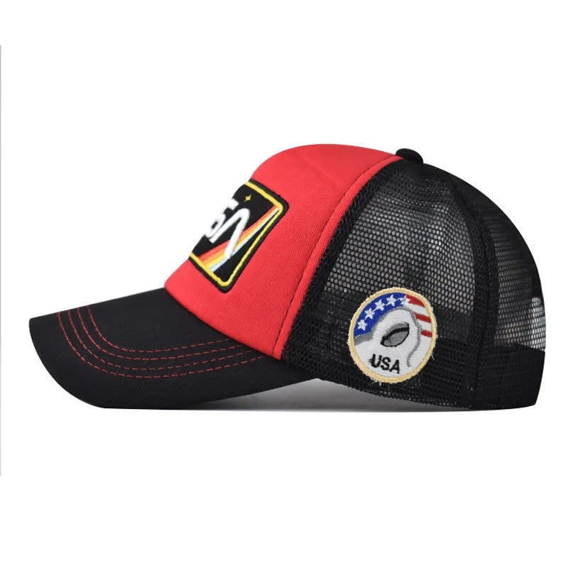 Classic Letter Mesh Unisex Baseball Cap