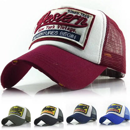 Streetwear Letter Embroidery Mesh Hip Hop Baseball Cap