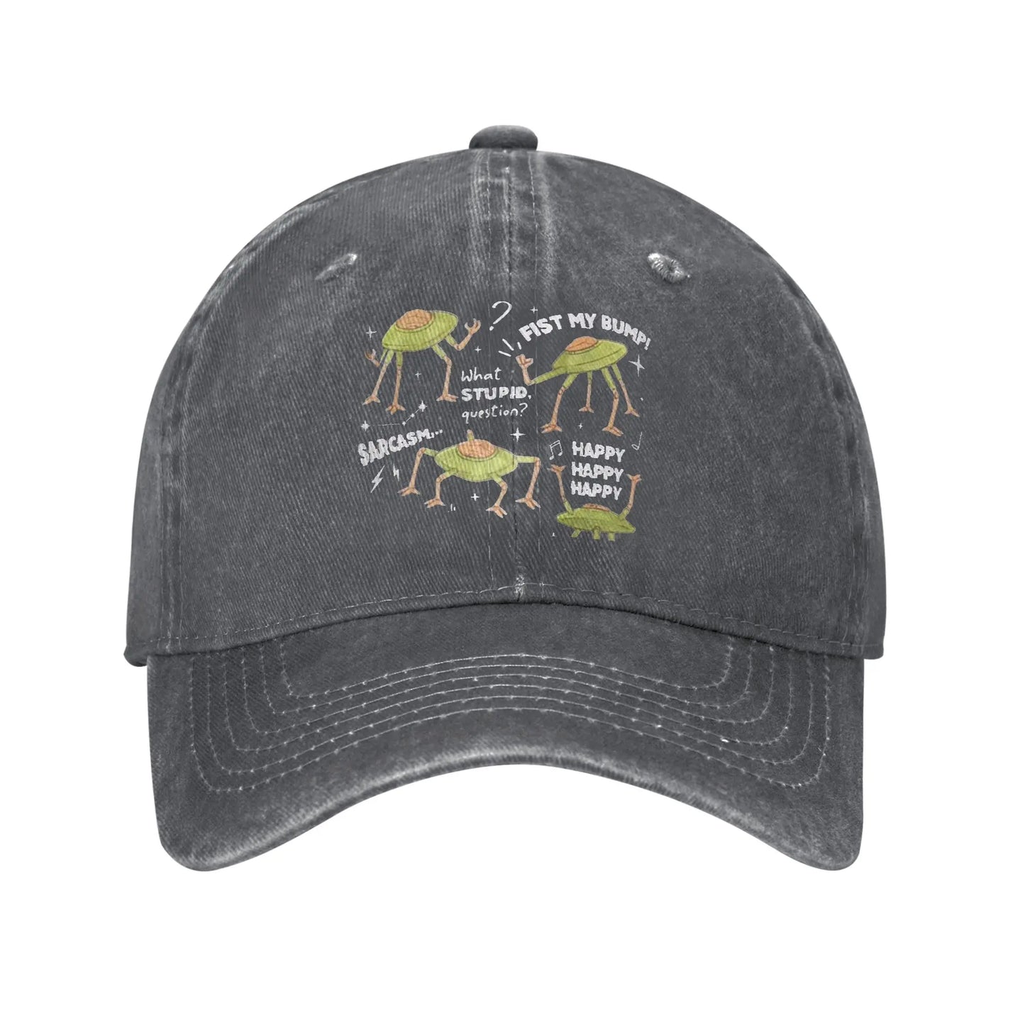 Hail Mary Retro Washed Denim Baseball Cap