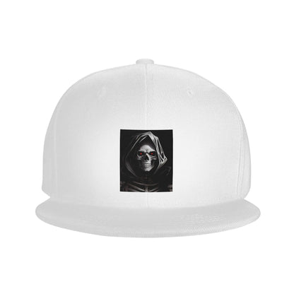 Creepy Halloween Skeleton Skull Graphic Snapback Cap