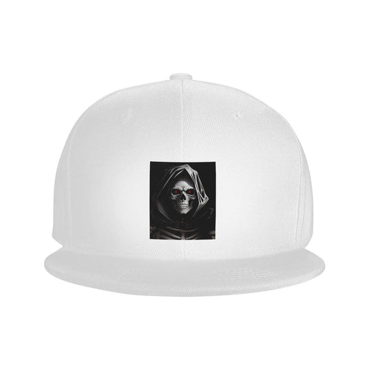 Creepy Halloween Skeleton Skull Graphic Snapback Cap