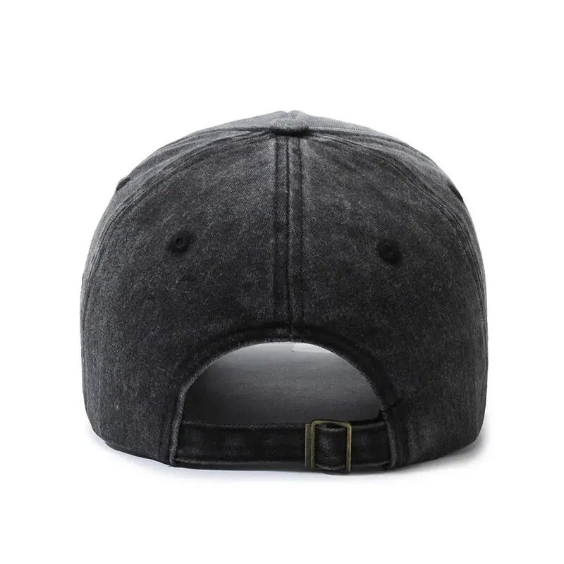 Four Seasons Retro Distressed Letter Embroidered Baseball Cap