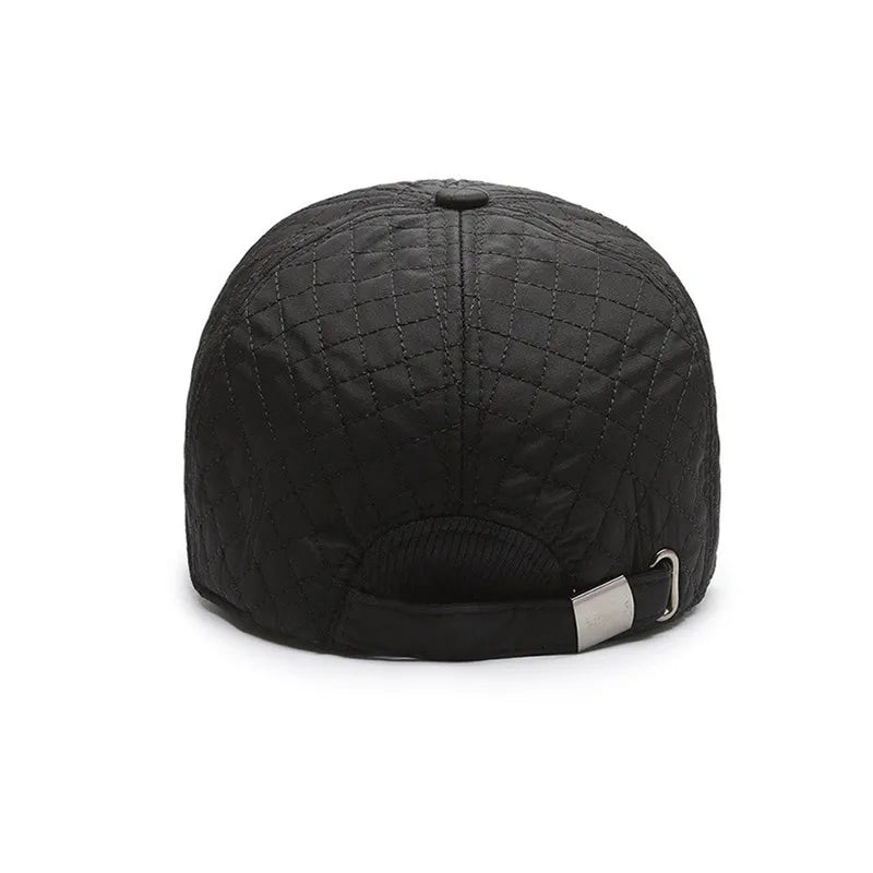 Winter Solid Color Quilted Embroidery Hat