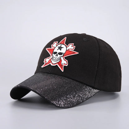 Skull Print Halloween Baseball Cap