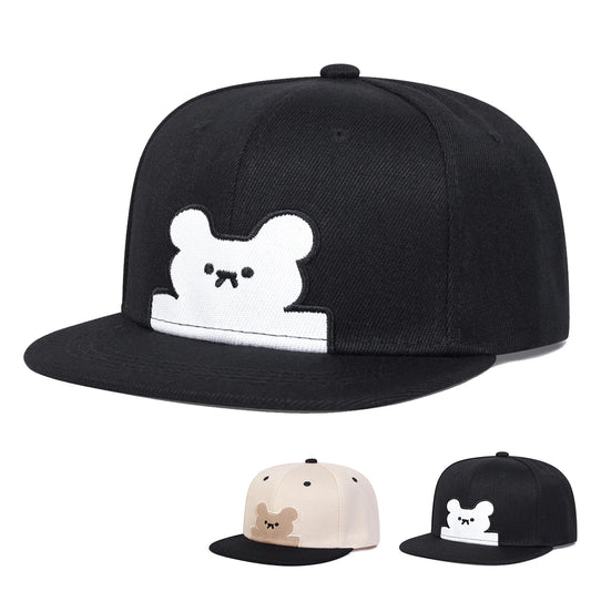 Children Little Bear Embroidery Baseball Caps