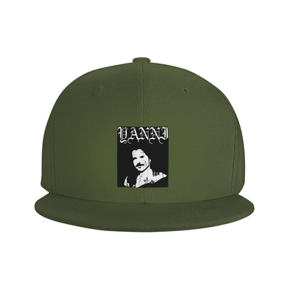 Yanni Black Metal Breathable Unisex Snapback Cap