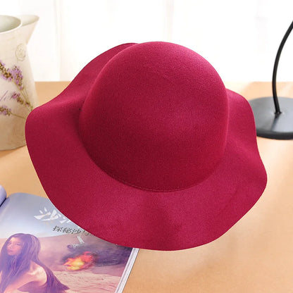 Woolen Retro Fedora Hat