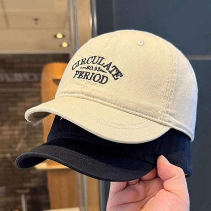 Vintage Letter Duckbill Baseball Cap