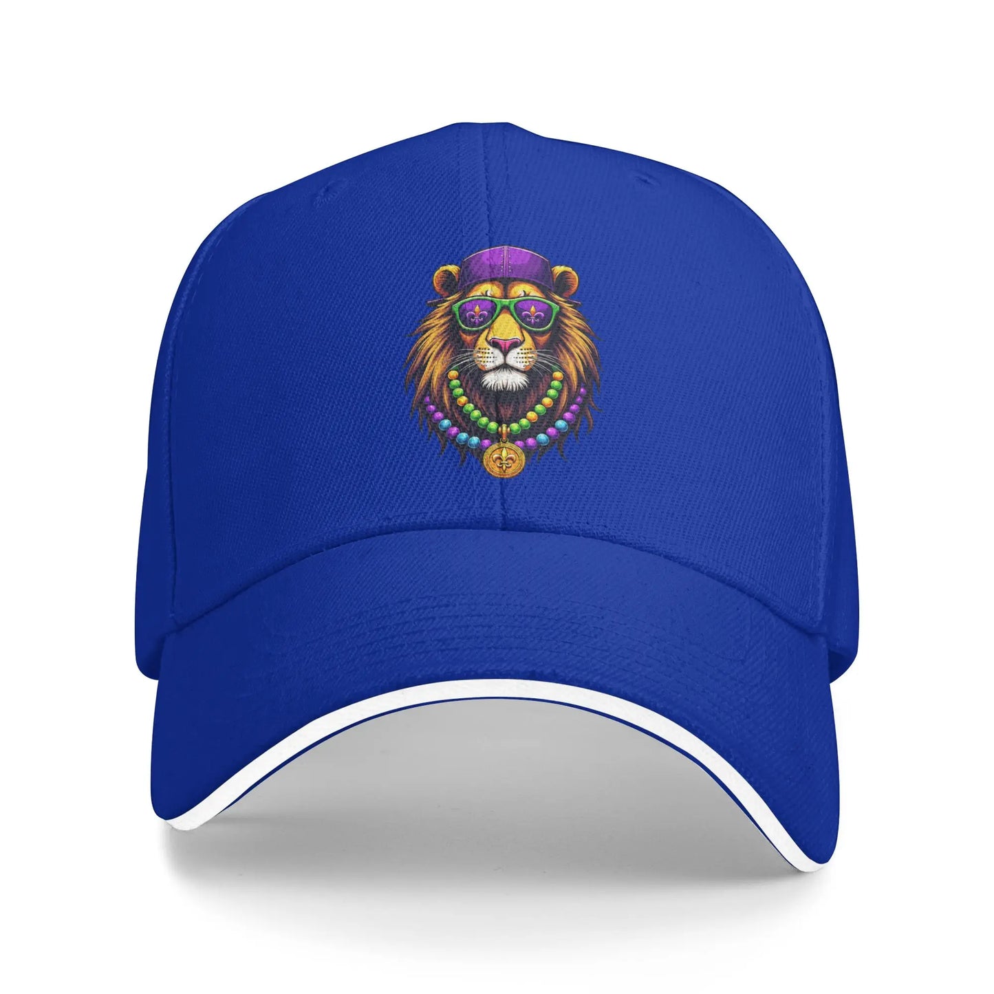 Mardigator Mardi Gras Lion Costume Baseball Cap