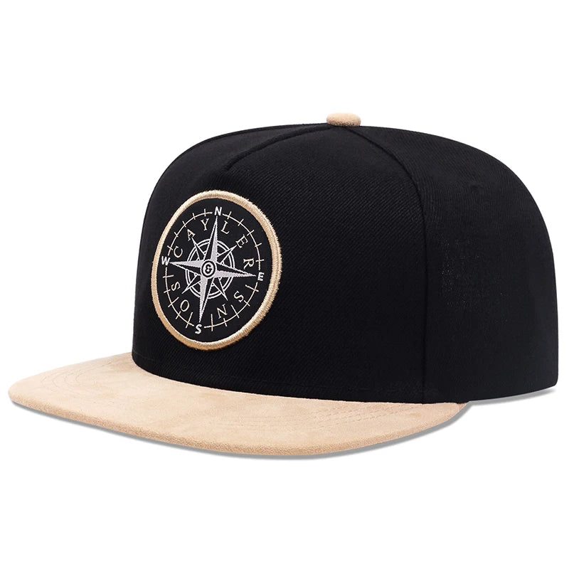 Unisex NSWE Compass Colorblock Streetwear Baseball Cap