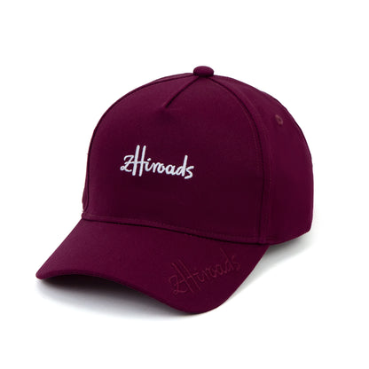 Vintage Burgundy Embroidery Baseball Cap