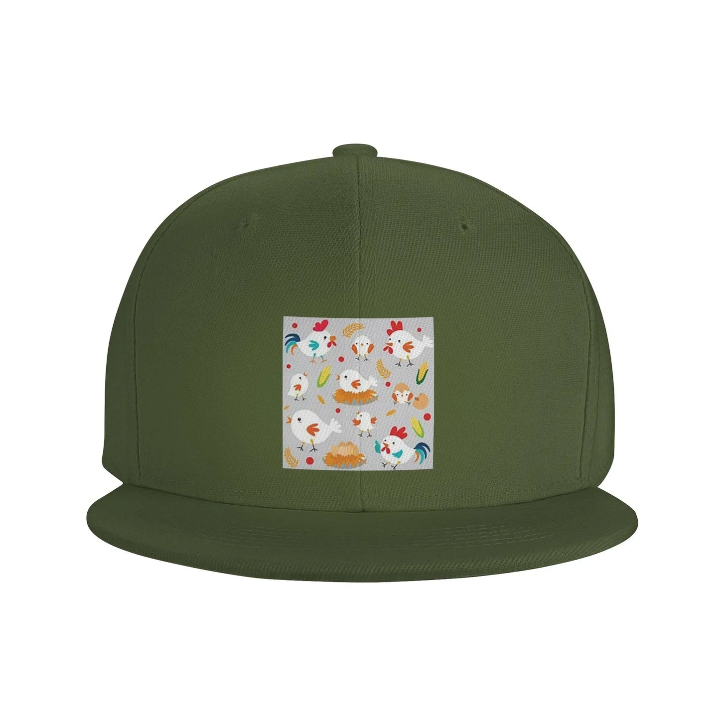 Cute Chicken Family Cartoon Casual Snapback Cap