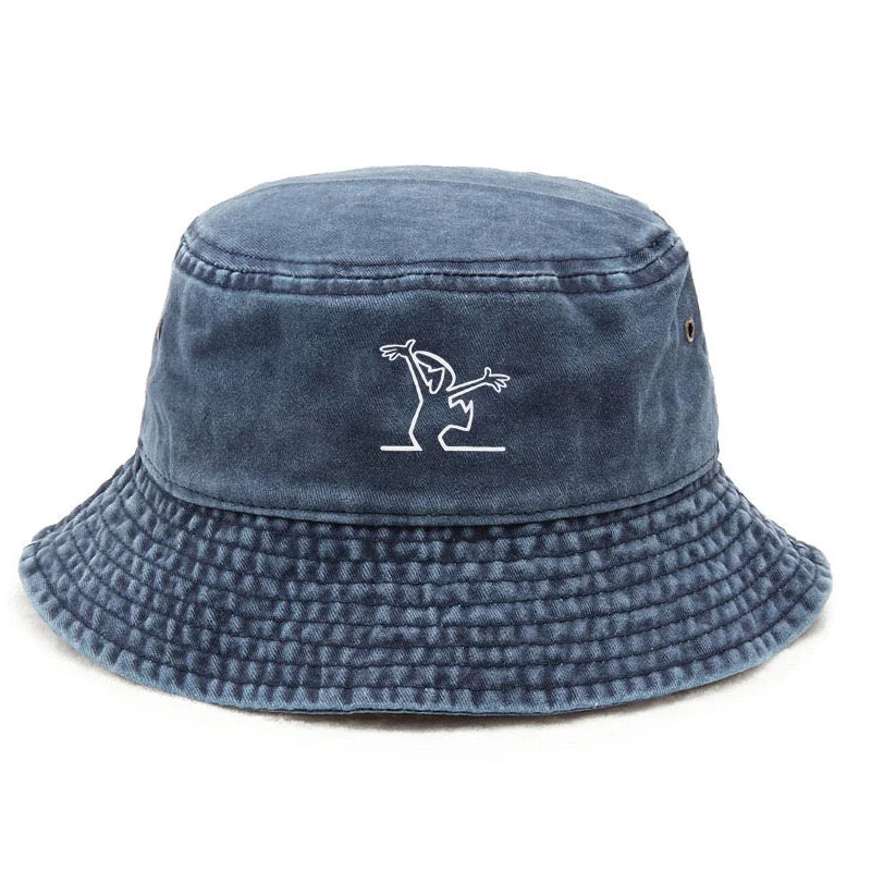Vintage Washed Cotton Streetwear Bucket Hat