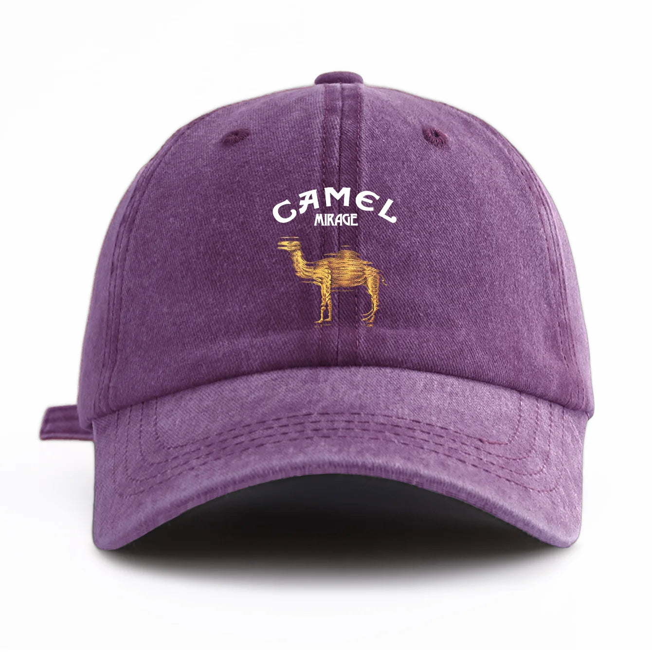 Camel Print Washed Retro Dad Baseball Cap
