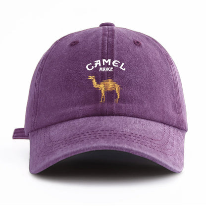 Camel Print Washed Retro Dad Baseball Cap