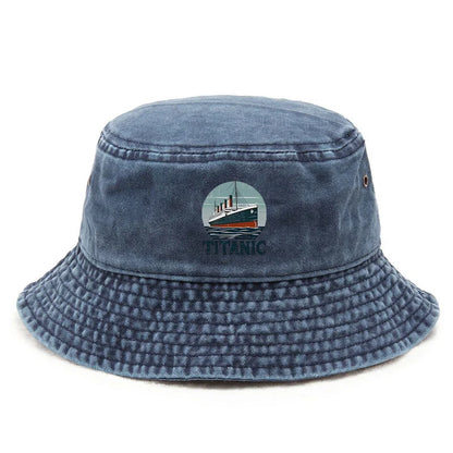 Legend Cotton Washed Vintage Ocean Theme Bucket Hat Unisex