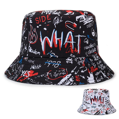 Graffiti Style Adjustable Streetwear Bucket Hat