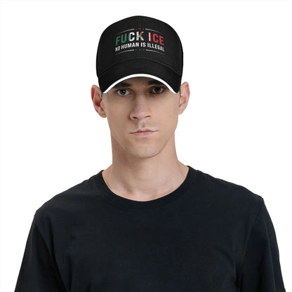 No Human Is Illegal Protest Outdoor Baseball Cap