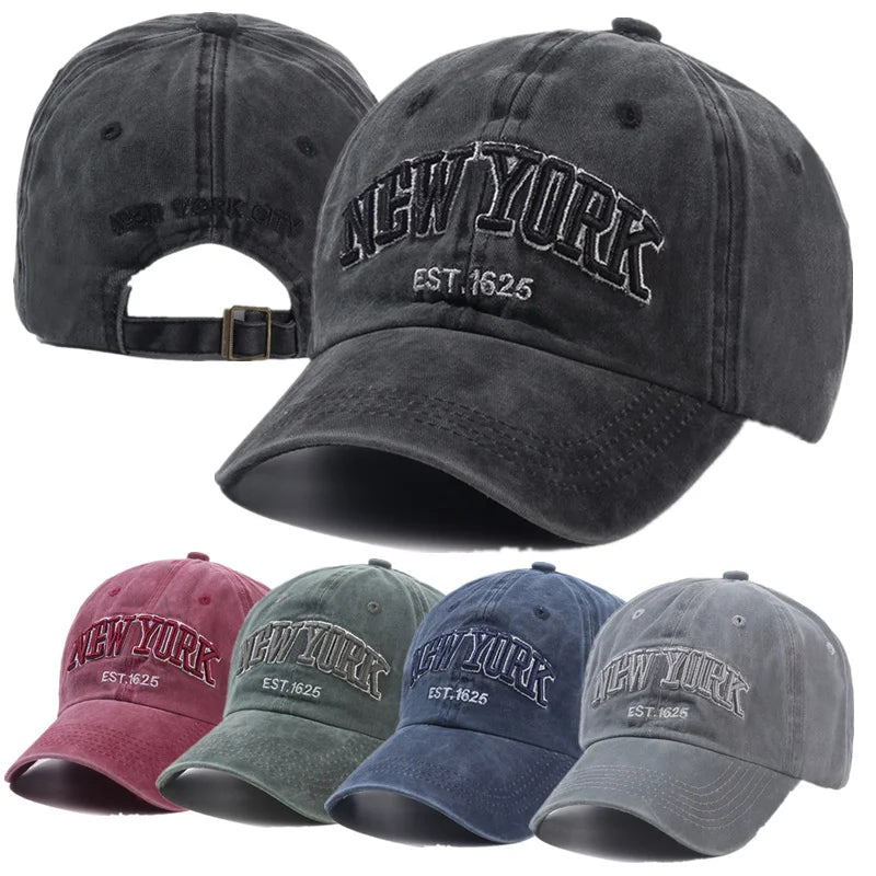 New York Washed Cotton Baseball Cap