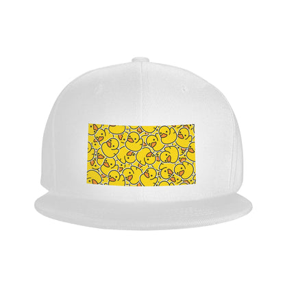 Yellow Rubber Ducks Bathtime Pattern Snapback Cap