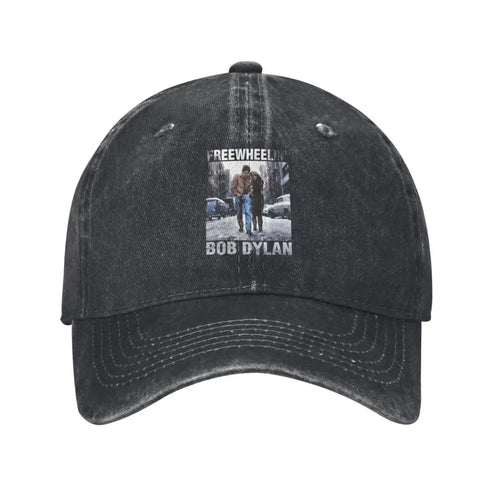 Bob Dylan Freewheelin Denim Vintage Baseball Cap