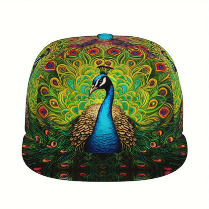 Peacock Design Breathable Adjustable Baseball Cap