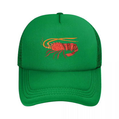 California Spiny Lobster Mesh Snapback Unisex Baseball Cap