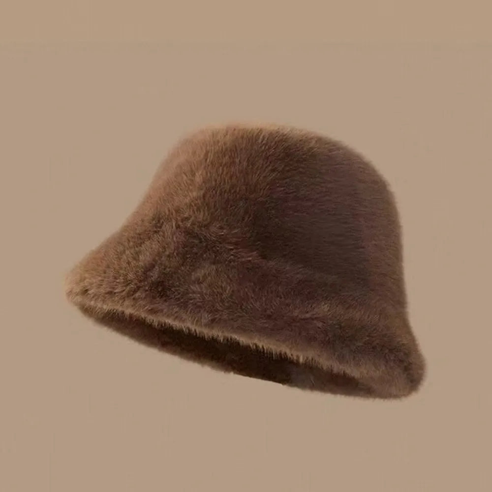 Plush Windproof Warm Winter Bucket Hat