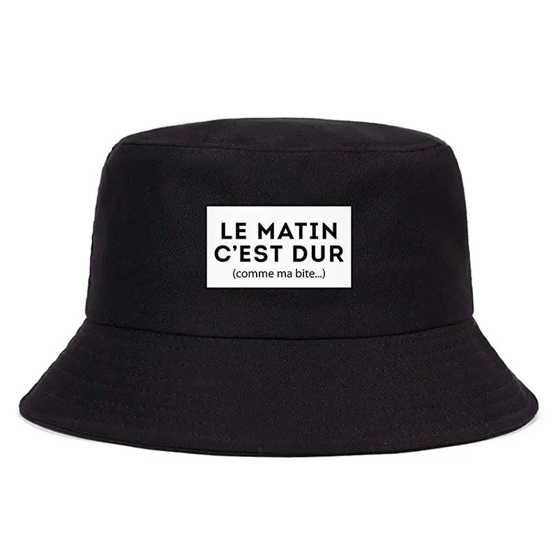 Funny French Quote Reversible Bucket Hat