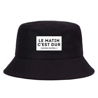 Funny French Quote Reversible Bucket Hat