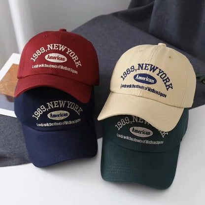 Retro Letter Embroidery Baseball Cap